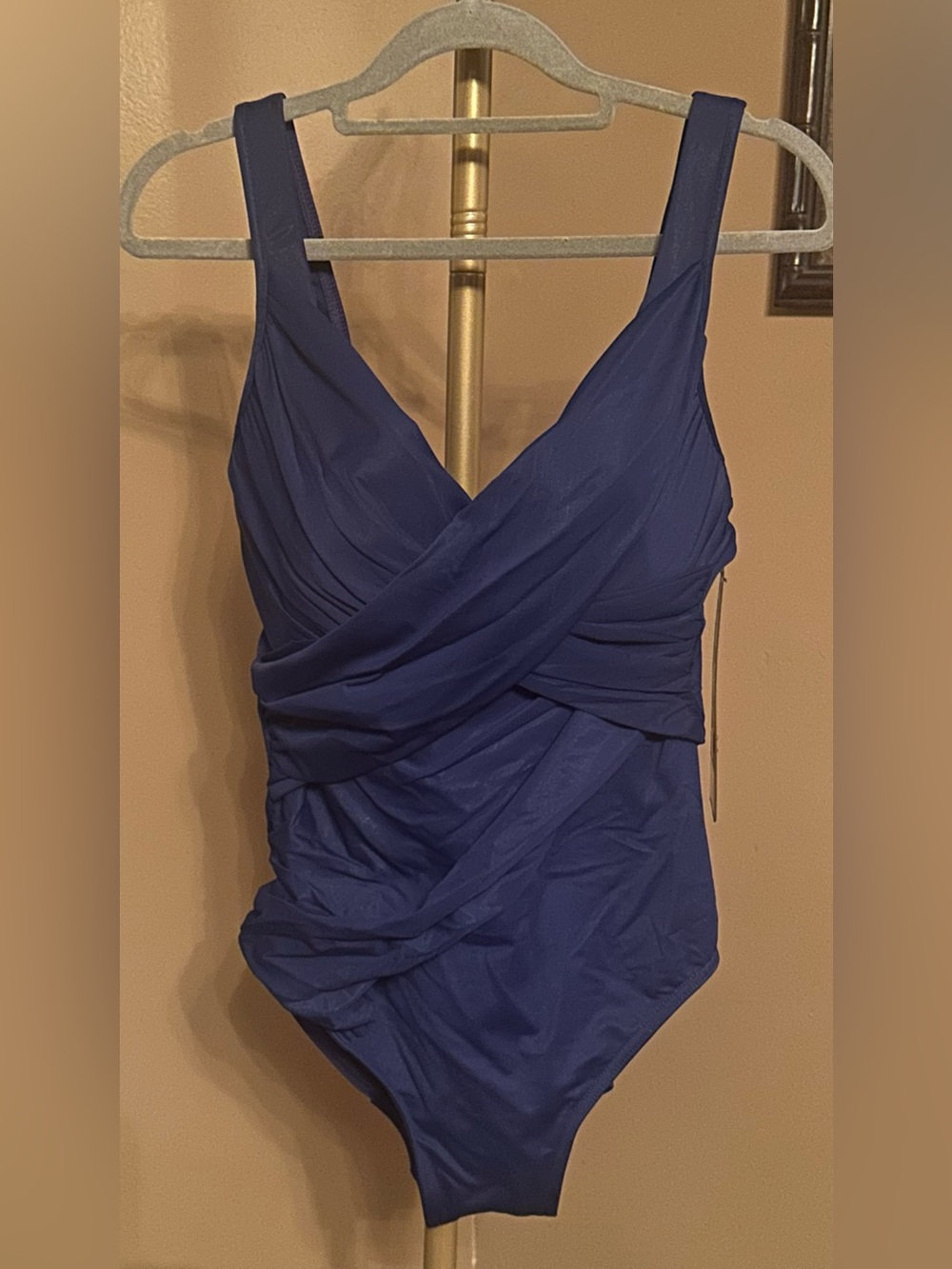 Miraclesuit Azul Blue Draped One-Piece Swimsuit